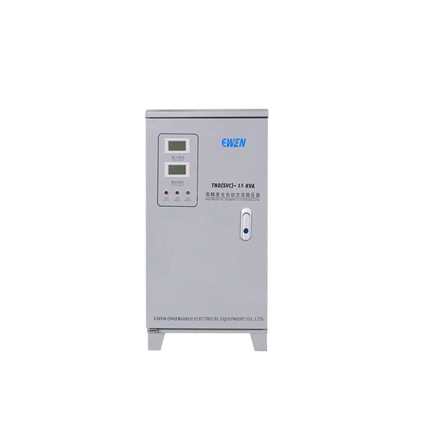 Venda de fábrica 15KVA Estabilizador de tensão de fase única 220V 50HZ 60HZ com medidores digitais