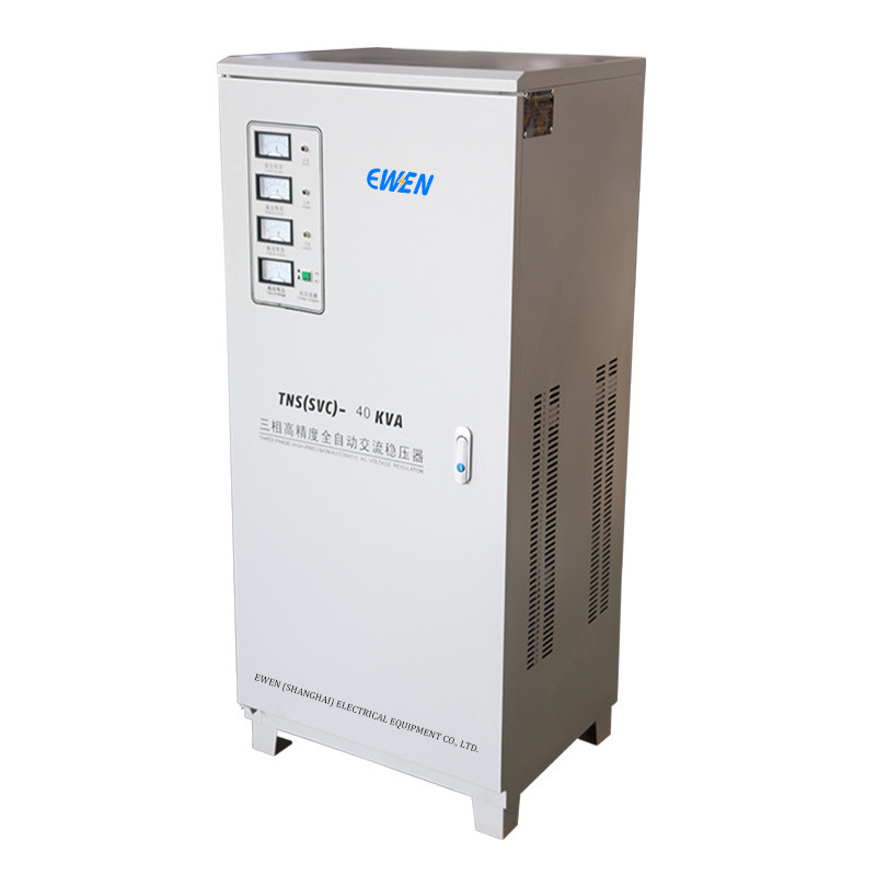 40KVA Estabilizador de tensão industrial de três fases AC Power Servo Regulador automático de tensão 380V 400V 415V 480V