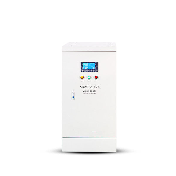 Estabilizador industrial 120KVA trifásico de uma tensão de 380 VAC AVR com exposição do LCD