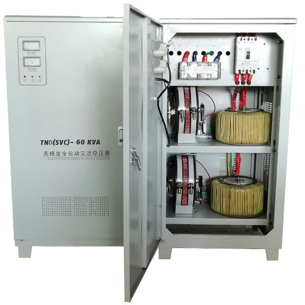 Estabilizador automático da tensão bobina de alumínio/de cobre da fase monofásica da elevada precisão 60KVA