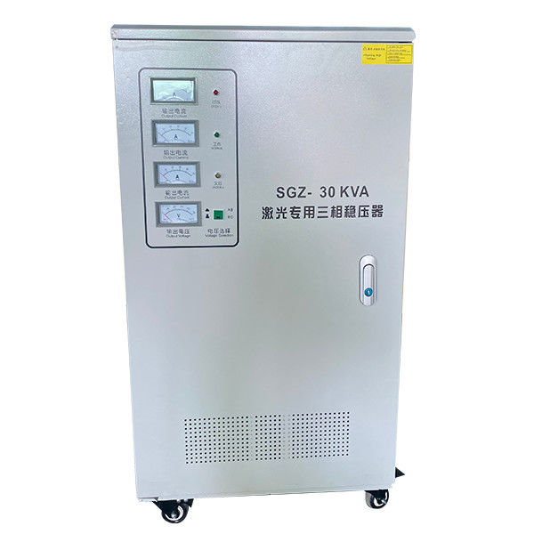 Tipo trifásico estabilizador metálico do servo motor da elevada precisão do laser de SGZ-30KVA da tensão AC